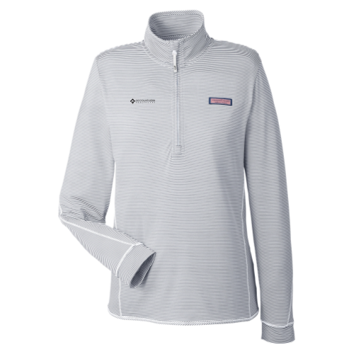 AHC Ladies Vineyard Vines Striped Quarter Zip