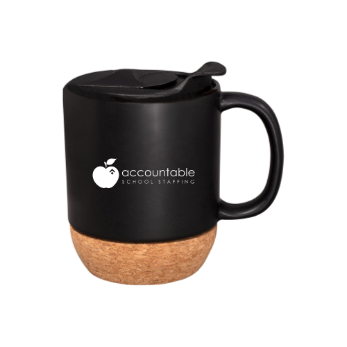 AHC School Staffing 14oz Mug with Cork Base