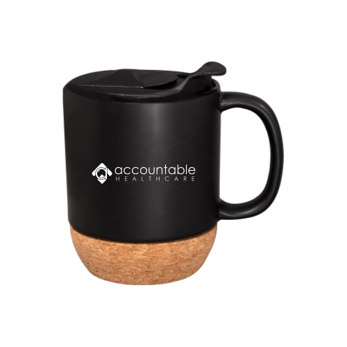 AHC 14oz Ceramic Mug with Cork Base