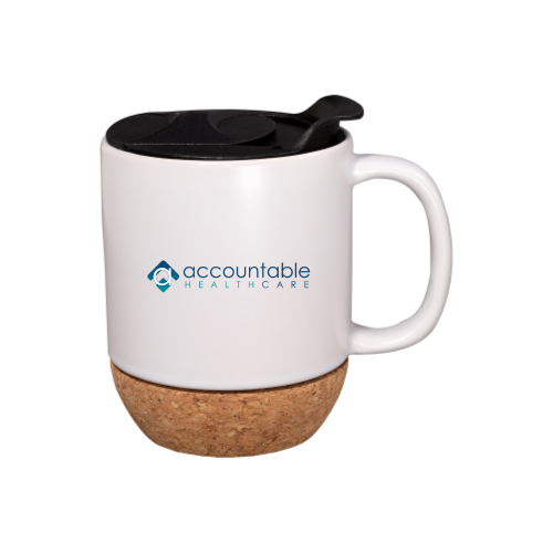 AHC 14oz Ceramic Mug with Cork Base