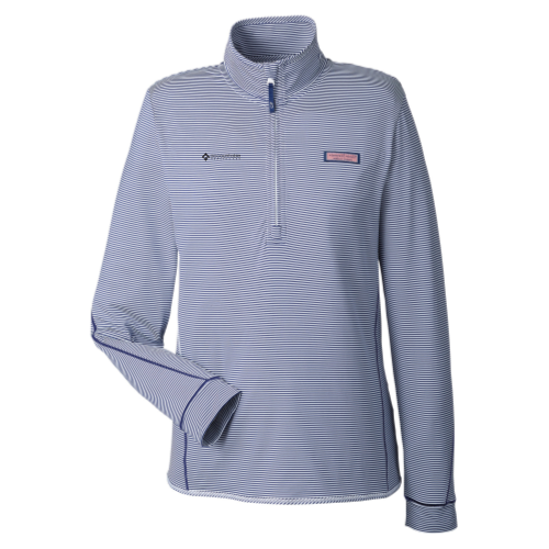 AHC Ladies Vineyard Vines Striped Quarter Zip