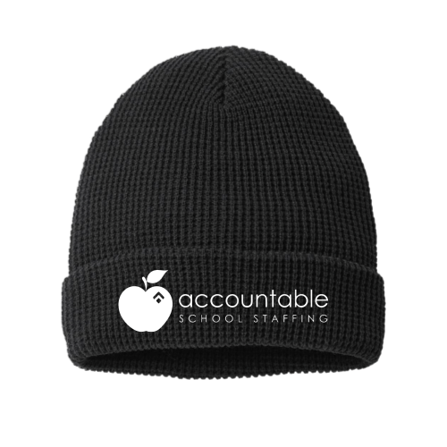AHC School Staffing Waffle Cuffed Beanie