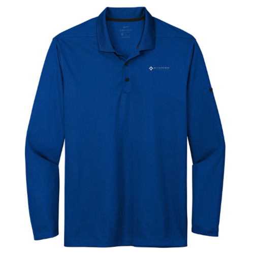 AHC Mens Nike Pique Long Sleeve Polo