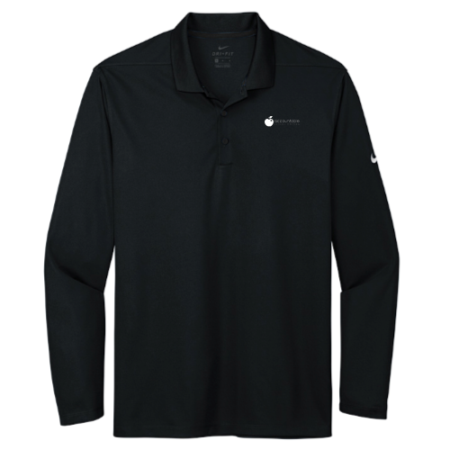 AHC School Staffing Mens Nike Pique Long Sleeve Polo