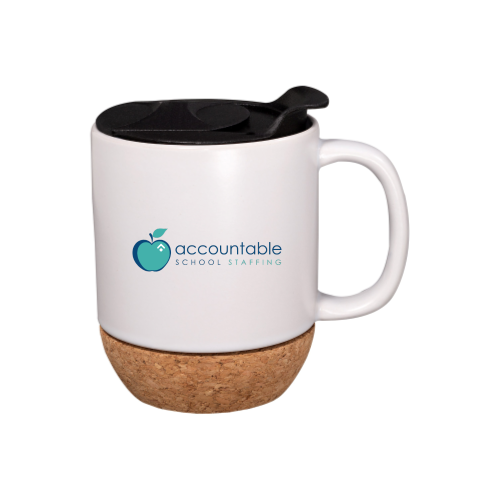 AHC School Staffing 14oz Mug with Cork Base
